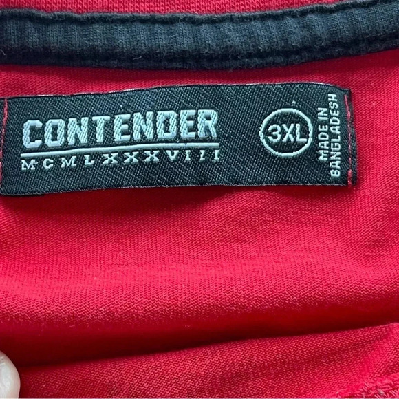 Contender Biquick Men Red Shirt Size 3XL - Picture 5 of 7